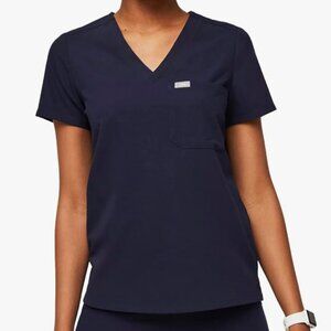 FIGS Catarina Scrub Top for Women - Navy